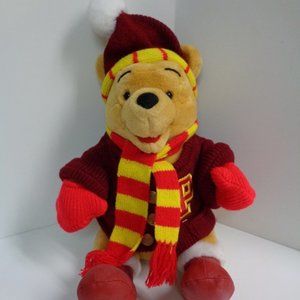Walt Disney World Winnie-the-Pooh seated plush 12 inches + winter kit